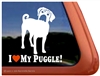 Puggle Window Decal