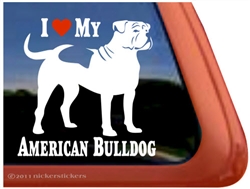 American Bulldog Window Decal