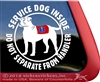 American Bulldog Service Dog Car Truck RV Window Decal Sticker