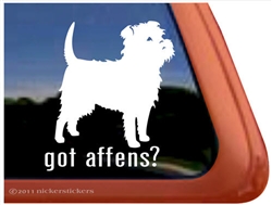 Got Affens? Affenpinscher Dog iPad Car Truck RV Window Decal Sticker