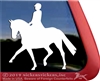 Dressage Rider Horse Trailer Window Decal