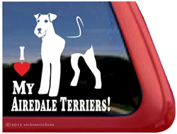 Airedale Terrier Window Decal