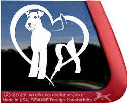Cusotm Airedale Terrier Dog Car Truck RV Window Decal Sticker