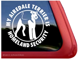 Airedale Terrier Window Decal