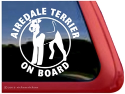 Airedale Terrier Window Decal