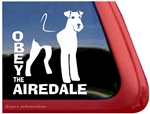 Airedale Terrier Window Decal