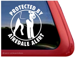 Airedale Terrier Window Decal