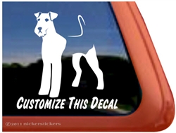 Cusotm Airedale Terrier Dog Car Truck RV Window Decal Sticker