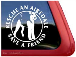 Airedale Terrier Window Decal