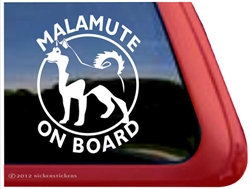 Alaskan Malamute Window Decal