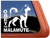 Alaskan Malamute Window Decal