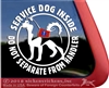 Alaskan Malamute Service Dog Window Decal