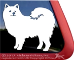 Custom American Eskimo Eskie Dog Vinyl Car Truck RV Window Decal Sticker