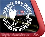 Australian Shepherd Service Dog Window Decal