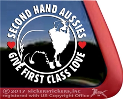 Haulin' Auss Aussie Australian Shepherd Dog Car Truck RV Window Decal Sticker