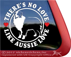 Haulin' Auss Aussie Australian Shepherd Dog Car Truck RV Window Decal Sticker