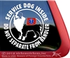 Australian Shepherd Service Dog Window Decal