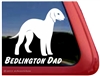 Bedlington Terrier Window Decal