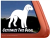 Bedlington Terrier Window Decal