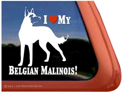 Belgian Malinois Window Decal