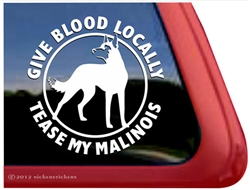 Belgian Malinois Window Decal