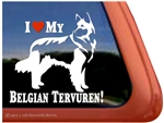 Belgian Tervuren Window Decal