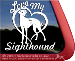 Sloughi Dog Sighthound Window Decal