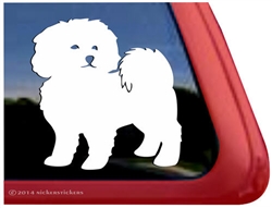 Custom Bichon Frise Dog Car Truck RV Window Decal Sticker