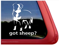 Got Sheep? Border Collie Dog Car Truck RV Vinyl Dog Window Decal Sticker