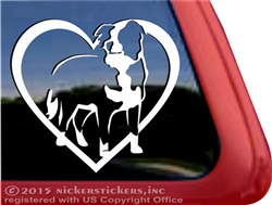 Custom Border Collie Dog Heart Love Car Truck RV Window Decal Sticker