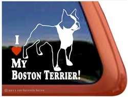 Boston Terrier Window Decal