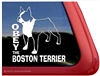 Boston Terrier Window Decal