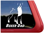 Boxer Dad Dog Decal Sticker Car Auto Window iPad