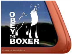 Boxer Dog Decal Sticker Car Auto Window iPad