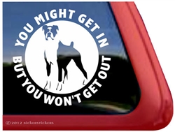 Boxer Dog Decal Sticker Car Auto Window iPad