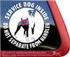 Boxer Service Dog Car Truck RV Window Decal Sticker