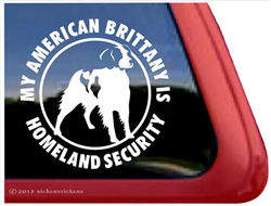 American Brittany Window Decal