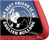 English  Bulldog Window Decal