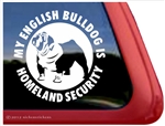 Bulldog Window Decal