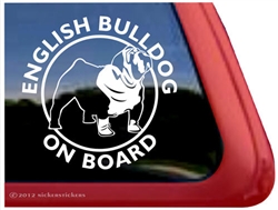 Bulldog Window Decal