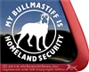 Bullmastiff Dog Car Truck RV Window Tablet Laptop Decal Sticker