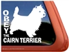 Obey the Cairn Terrier Dog iPad Car Truck Window Decal Sticker