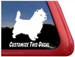 Custom Cairn Terrier Dog iPad Car Truck Window Decal Sticker