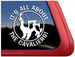 Cavalier King Charles Spaniel Dog Car Truck RV Window Decal Sticker