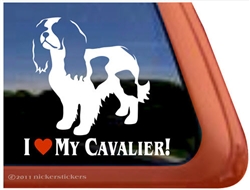 Cavalier King Charles Spaniel Window Decal