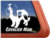 Cavalier Mom Cavalier King Charles Spaniel Dog Car Truck RV Window Decal Sticker