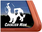 Cavalier Mom Cavalier King Charles Spaniel Dog Car Truck RV Window Decal Sticker