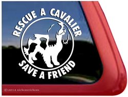 Cavalier King Charles Spaniel Dog Car Truck RV Window Decal Sticker