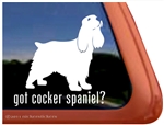 Cocker Spaniel Window Decal