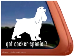 Cocker Spaniel Window Decal